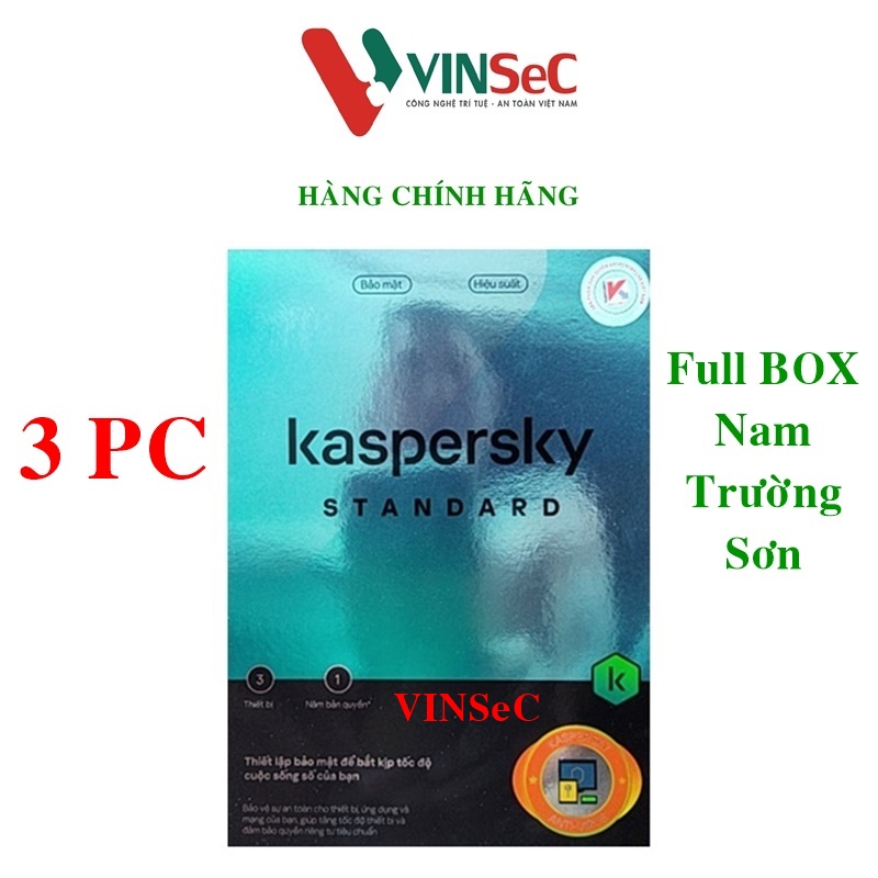 Kaspersky Standard Cho 3 Máy Tính - Standard 3 - Hàng chính hãng