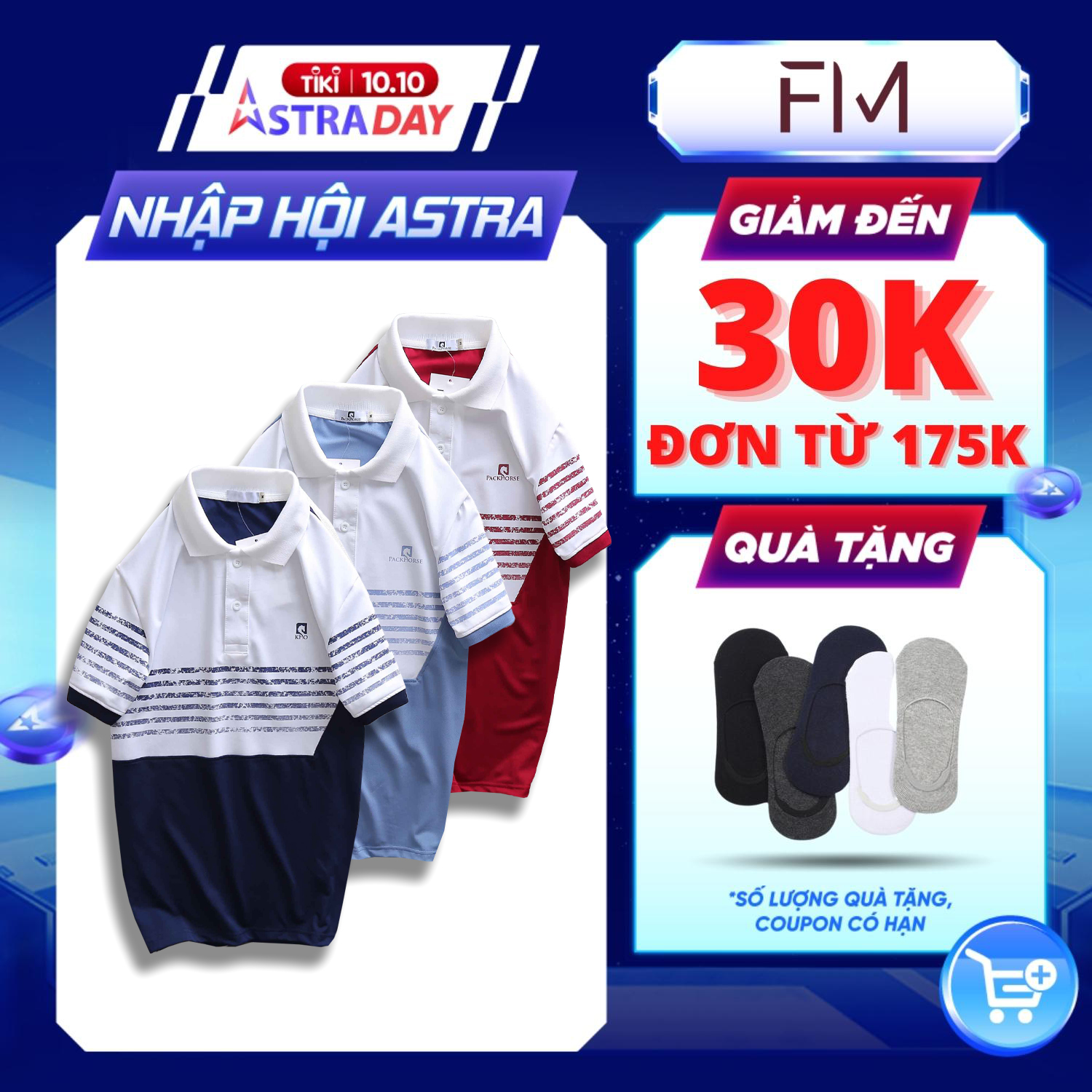 Áo thun cổ bẻ nam phối màu trẻ trung, chất thun mềm mịn thoải mái hoạt động - FORMEN SHOP - FMPS162