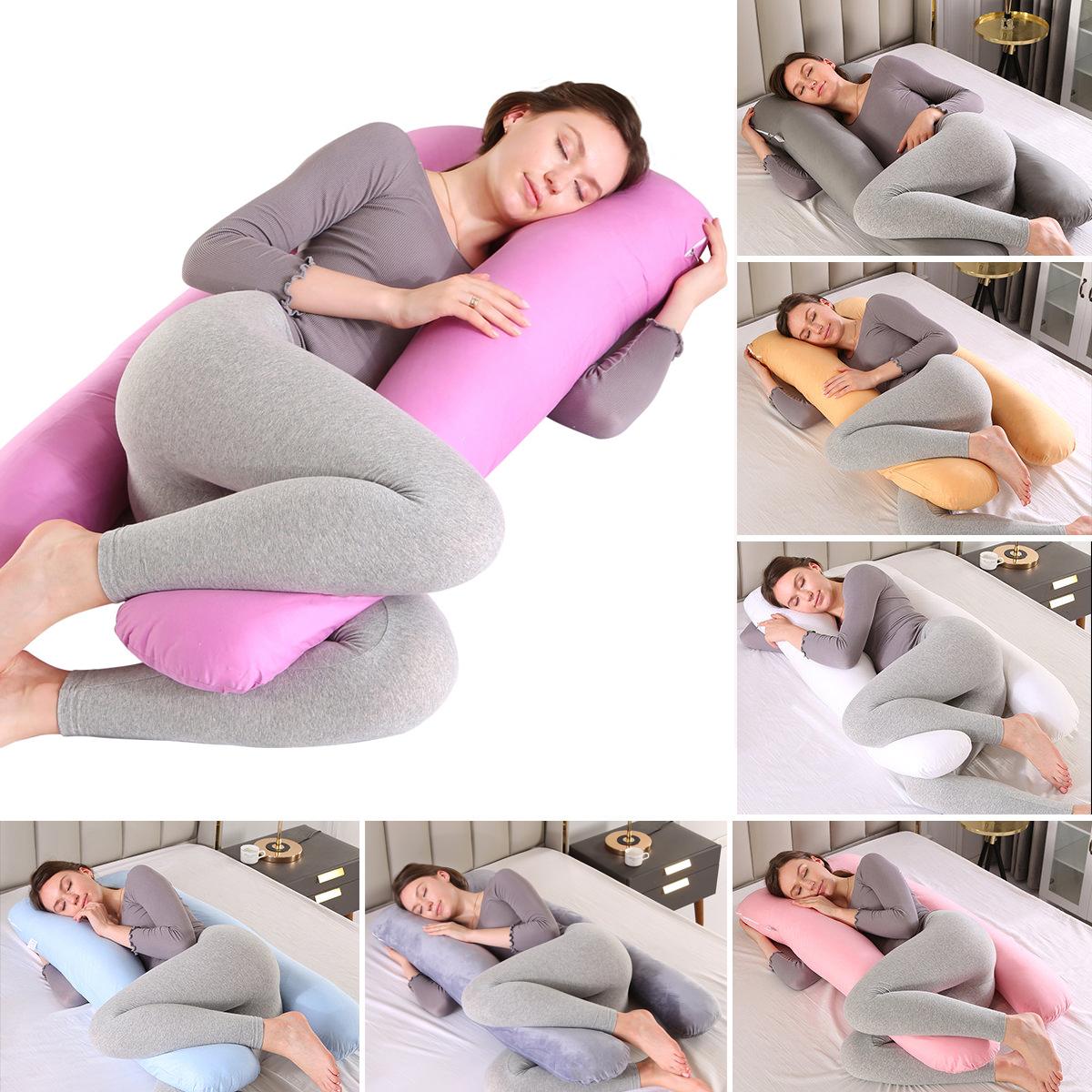 Đầm Ngủ Hỗ Trợ Gối Dành Cho Phụ Nữ Mang Thai Body Cotton Áo Gối Chữ U, Mẹ Bầu Loại Gối Bên Đèn Ngủ Chăn Ga Gối