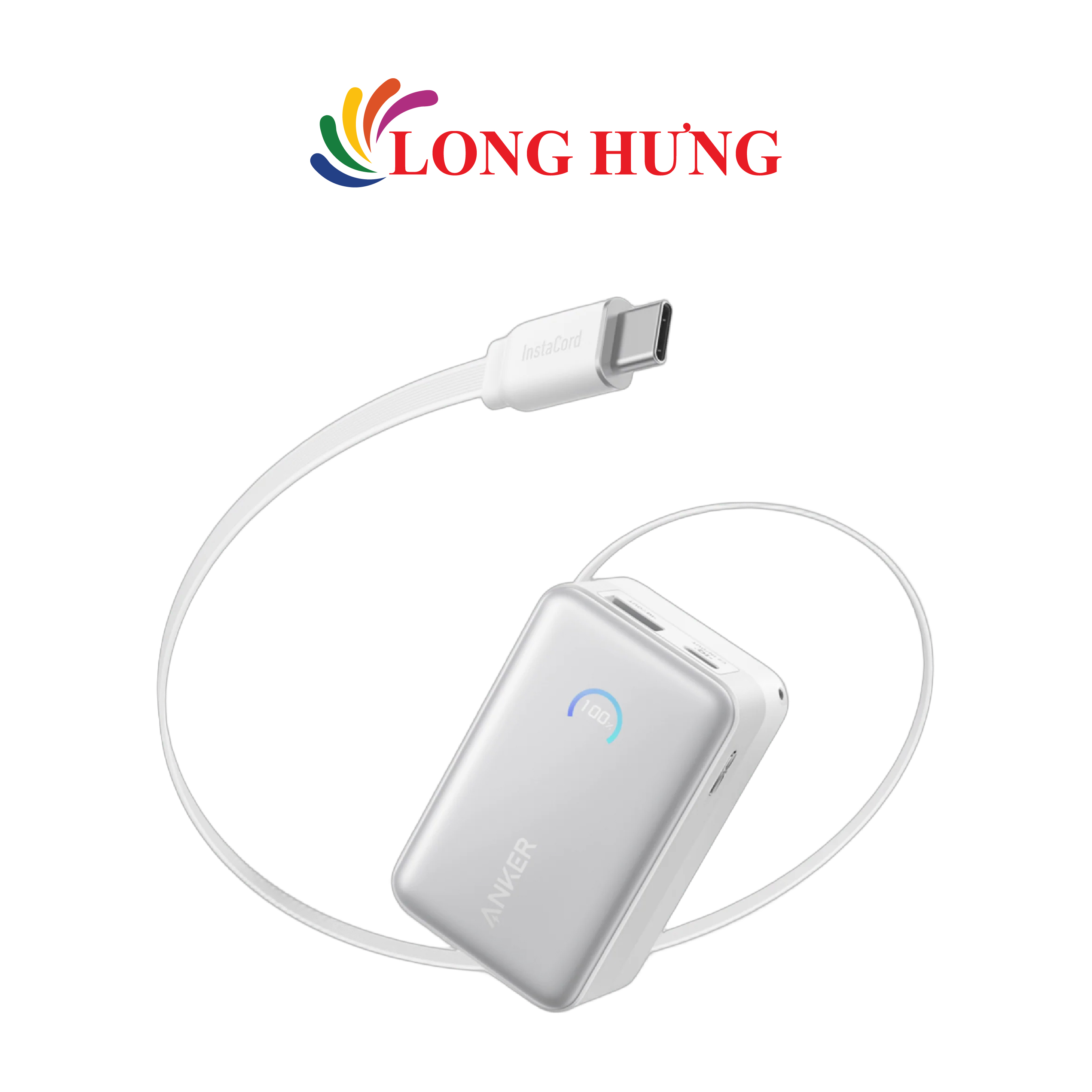 Sạc dự phòng Anker Zolo Power Bank USB-C Cable 45W 10000mAh A1638 - Hàng chính hãng