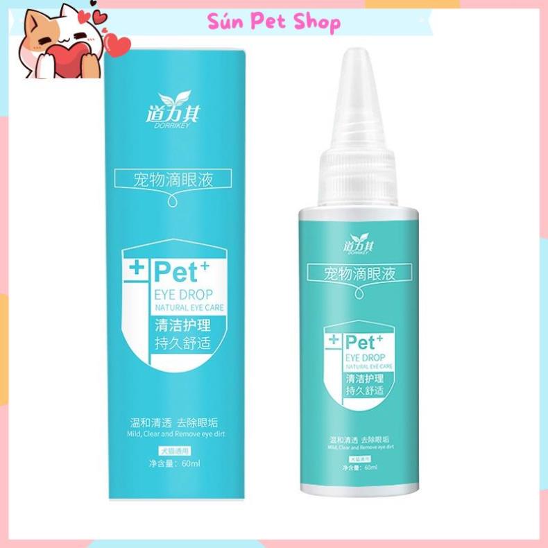Dung dịch vệ sinh mắt cho chó mèo Dorrikey 60ml