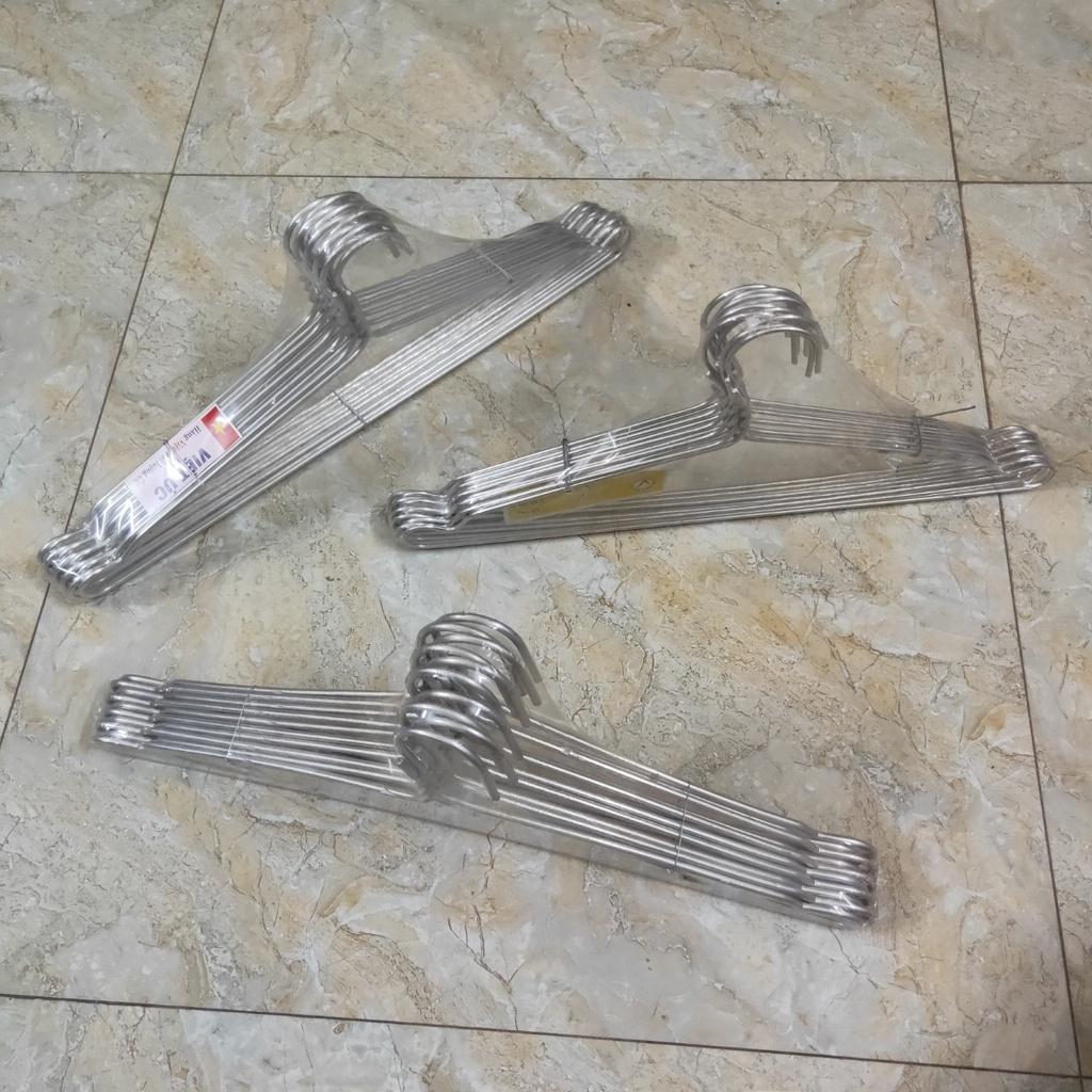 Bộ 10 móc Treo phơi quần áo dầy, quần áo vừa và mỏng cho người Lớn