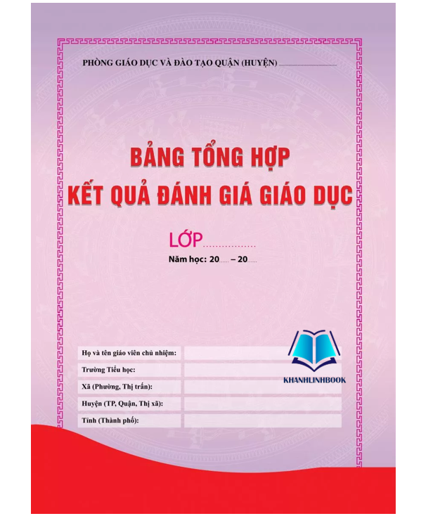 Hình ảnh Sách - Bảng tổng hợp kết quả đánh giá giáo dục (theo thông tư 27) (KP)