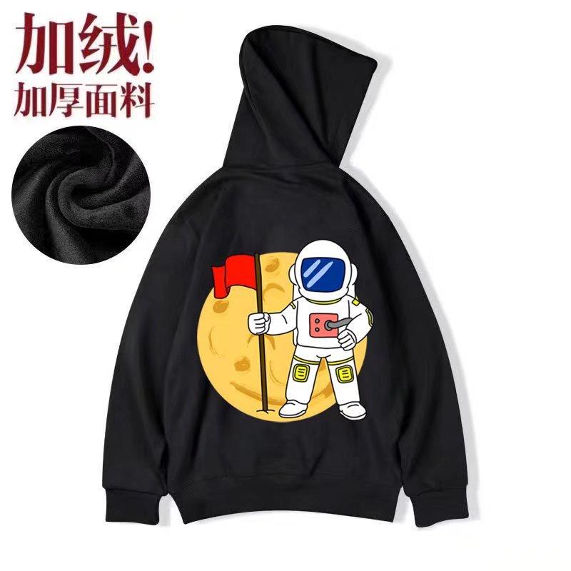 Áo Hoodie In Họa Tiết Phi Hành Gia Phong Cách Đường Phố Hàn Quốc Thời Trang Thu Đông Cho Nam M-8XL