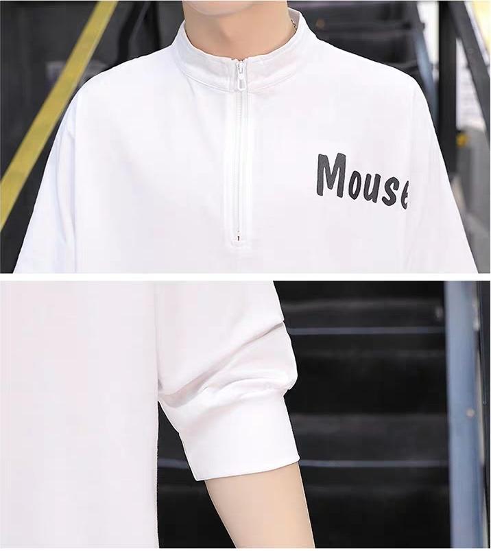 Áo cánh dơi Nam Nữ họa tiết hoạt hình chất vải cotton cao cấp có kéo khóa ở cổ hợp xu hướng thời trang