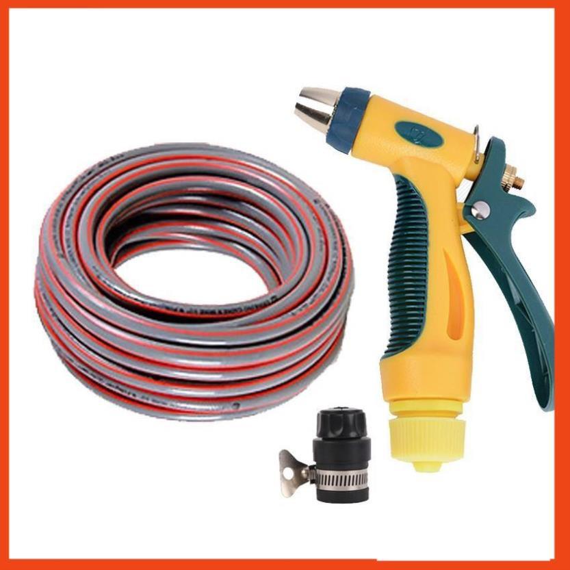 Bộ dây vòi xịt nước rửa xe,tưới cây tăng áp 3 lần 3-5m