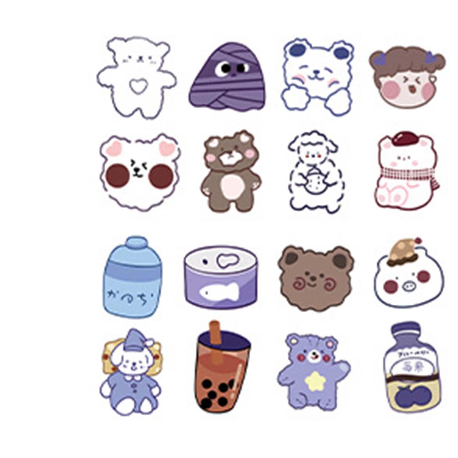 64Pcs Cartoon Fruit Scented Sticker for Face , Easy to Use for Kids