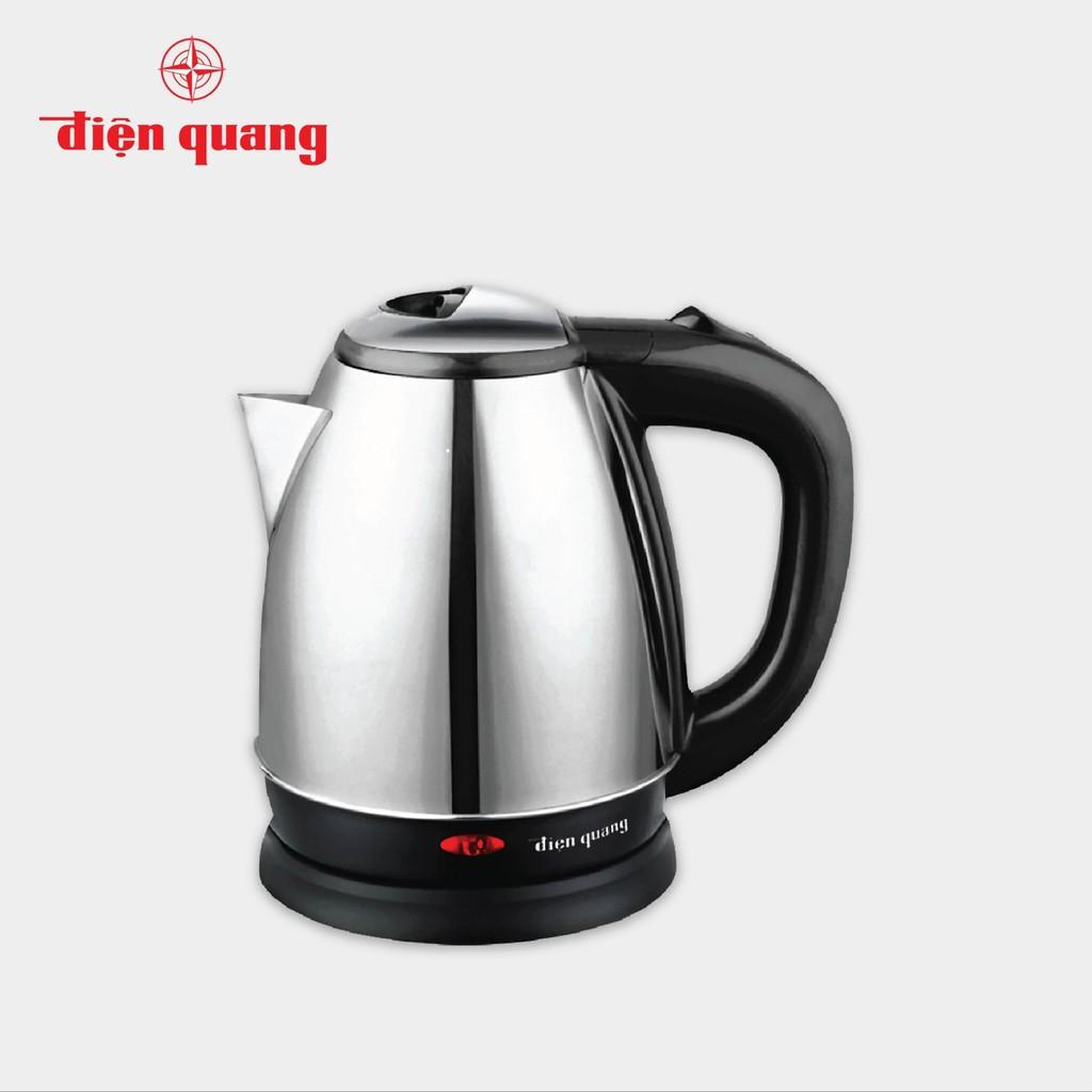 Ấm đun nước siêu tốc Điện Quang ĐQ EKT02 1818 (1800W, 1.8L, nắp nhựa, thân inox 304)