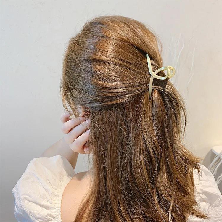 Kẹp tóc Hàn Quốc kẹp tóc kim loại Aikimo cặp tóc kim loại càng cua siêu sang chảnh hottrend KD1