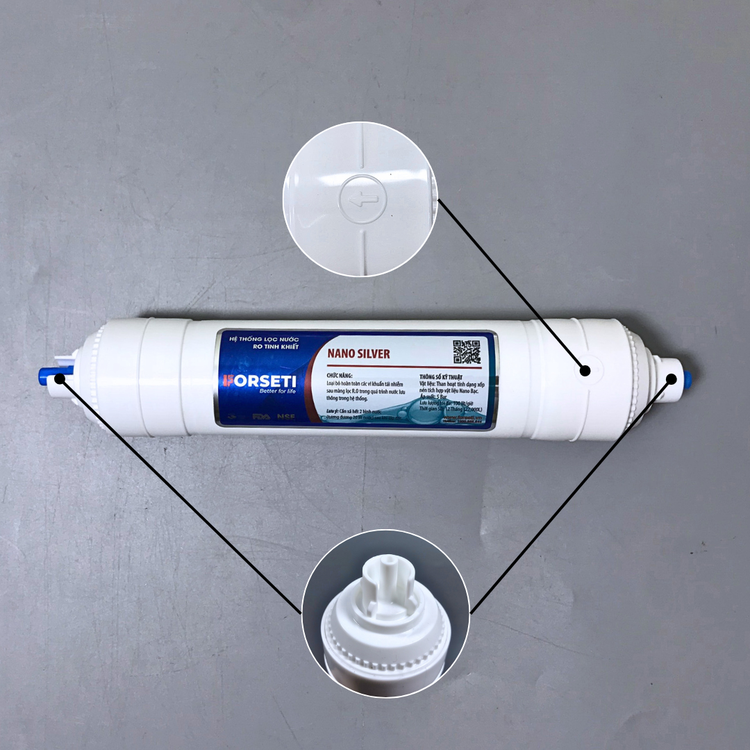 Lõi lọc nước Forseti lõi Nano Silver - Hàng chính hãng