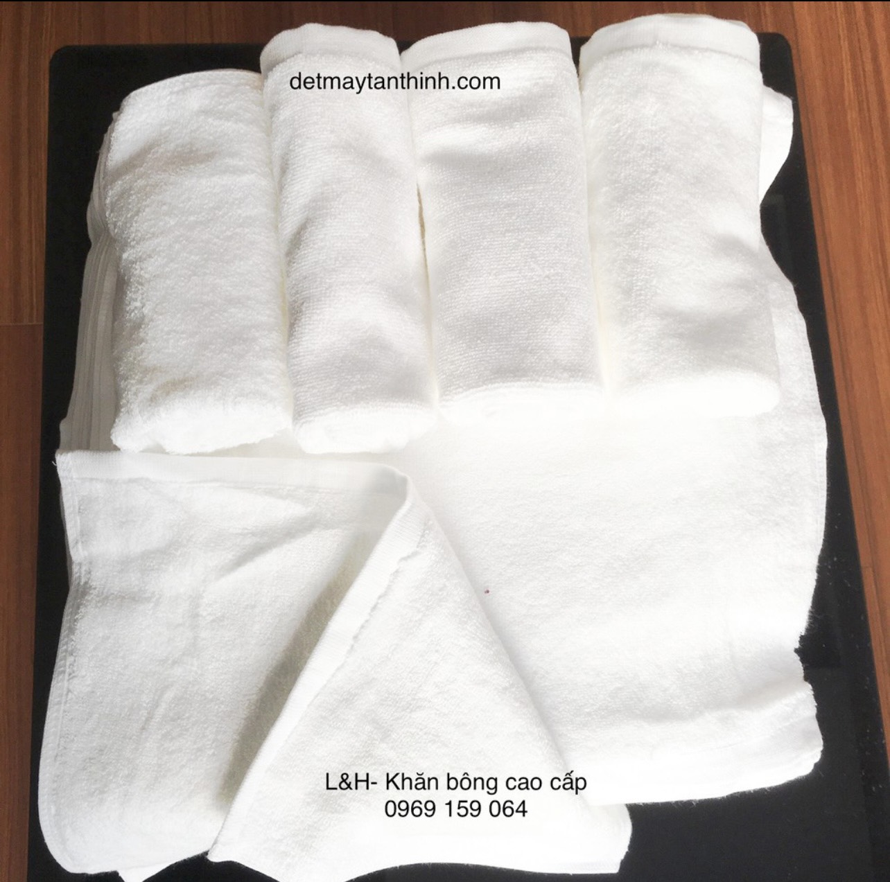 Khăn mặt cotton trắng 30*30cm, 40g