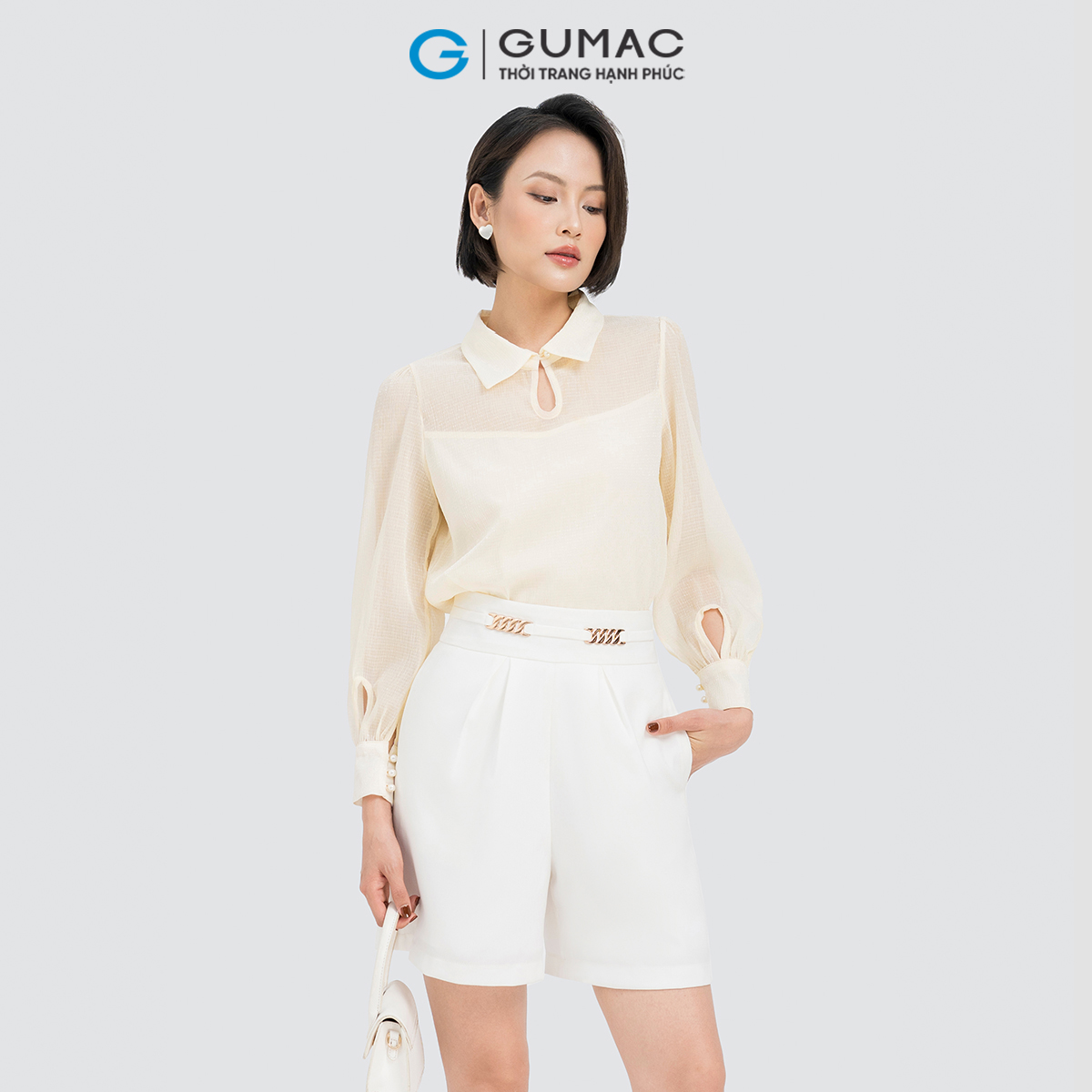 Áo kiểu khoét tay GUMAC AD04064