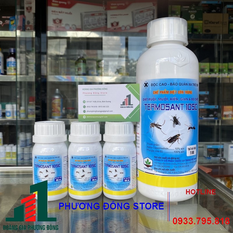 Thuốc diệt muỗi và côn trùng TERMOSANT 10SC_ chai 1 lít