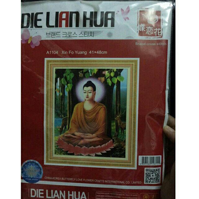 Tranh thêu chữ thập PHẬT THÍCH CA -DLH-A 1104 CHƯA THÊU.
