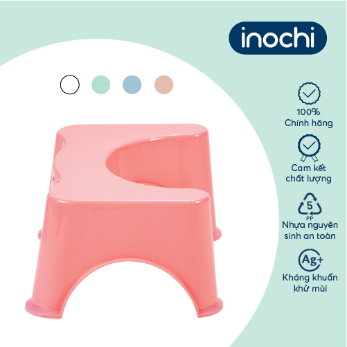 Ghế kê chân toilet Inochi - Notoro màu Xanh/Hồng