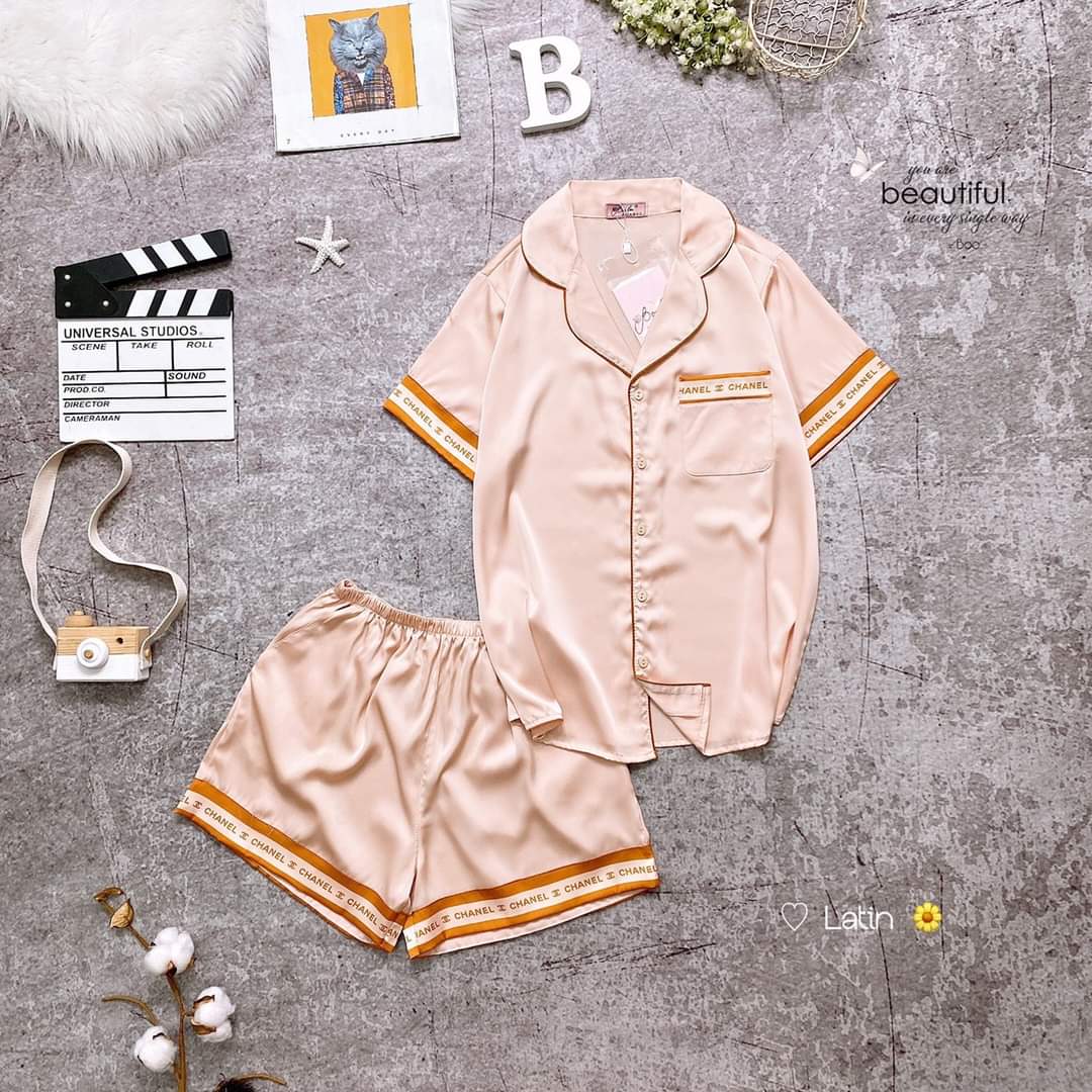 Đồ bộ pijama đùi lụa latin cao cấp freesize 40-58kg