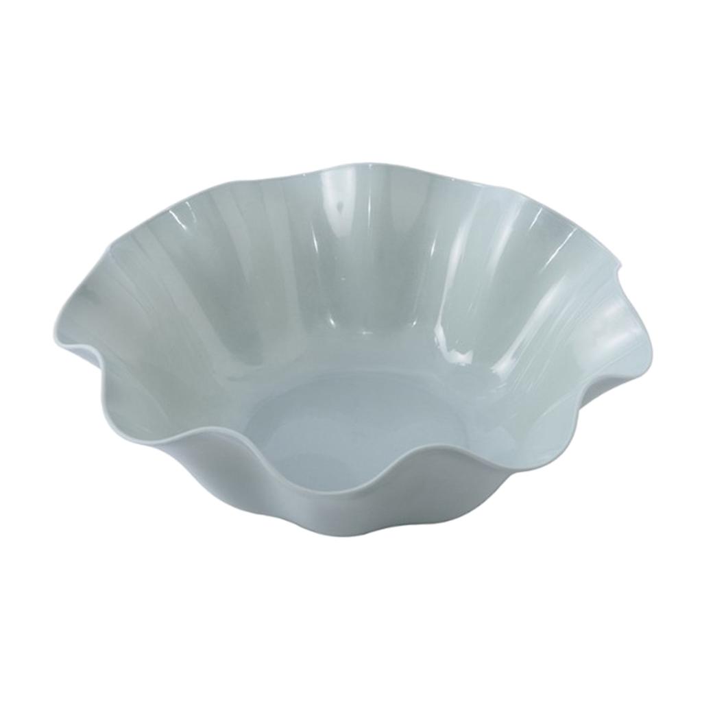 Fruit Plate Lotus Leaf Shape Snack Storage Tray Blue