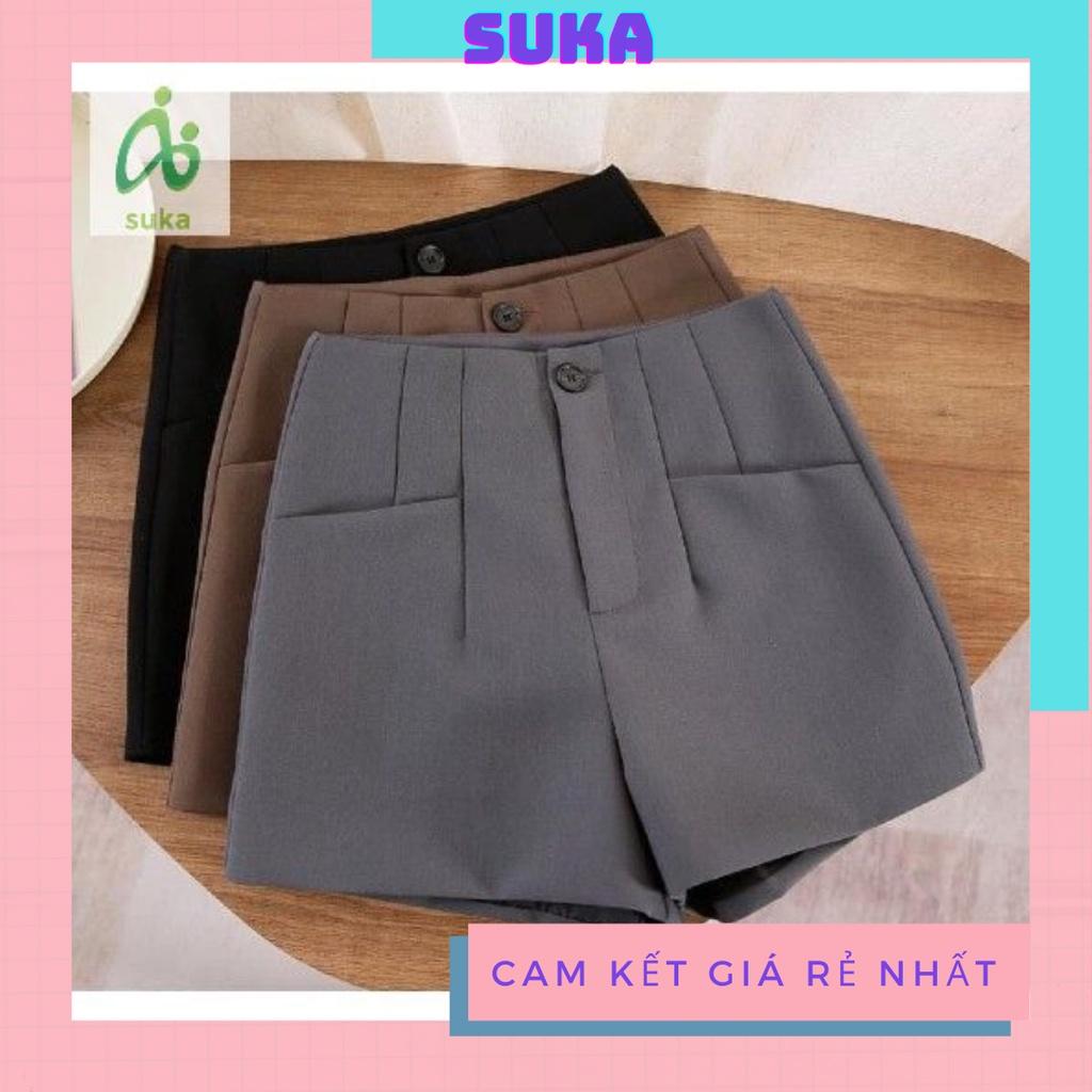 Quần Short nữ lưng cao ống rộng SK04