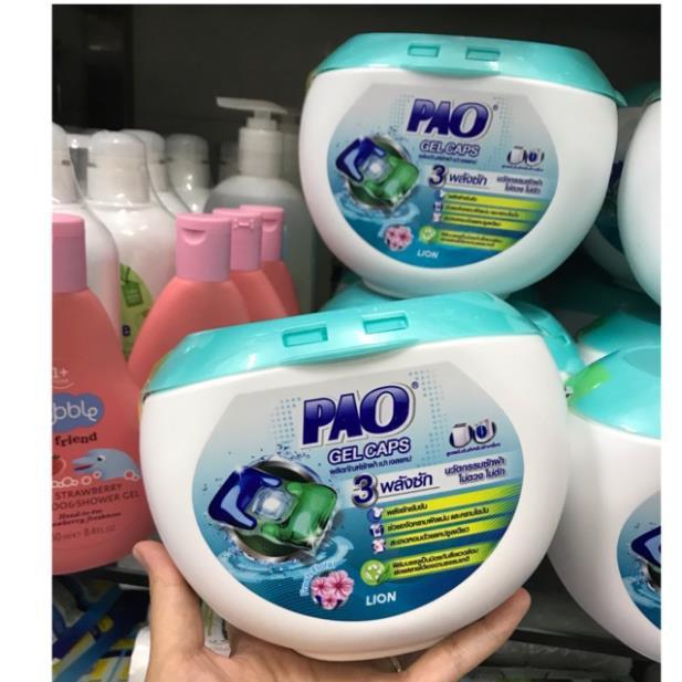 Viên giặt Pao Thái Lan GEL CAPS hộp 19 viên