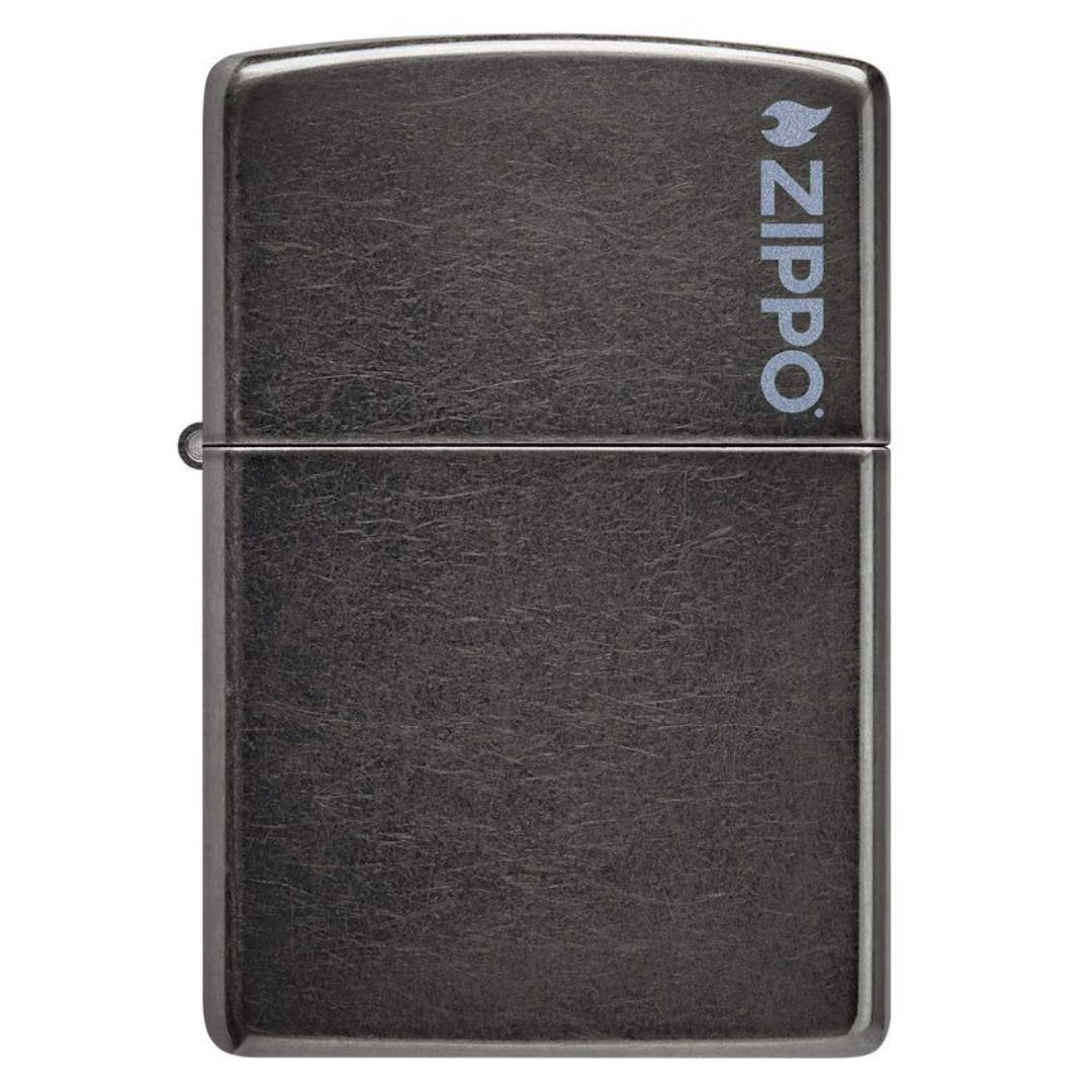 Bật Lửa Zippo Grey Classic Logo Xám Cổ Điển Chính Hãng USA – Zippo Regular Standard Logo Chống Gió Cao Cấp