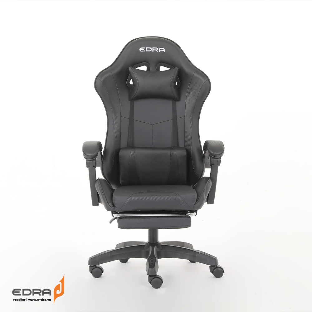 Ghế gaming Edra Dignity EGC234 có gác chân (Đen, Đỏ) - hàng chính hãng