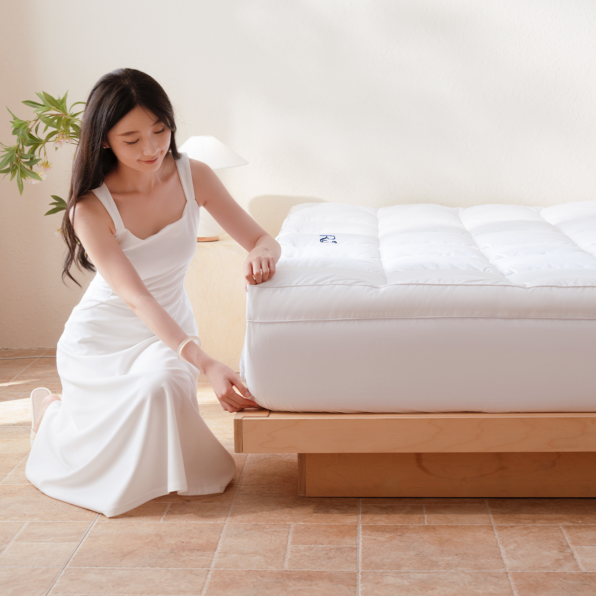 Mây Topper Ru9 Cao Cấp | Màu Trắng | Ru9 Fiber Mix bồng bềnh nâng đỡ | 07 Ngày 1 Đổi 1 | 1m6, 1m8, 2m, 2m2