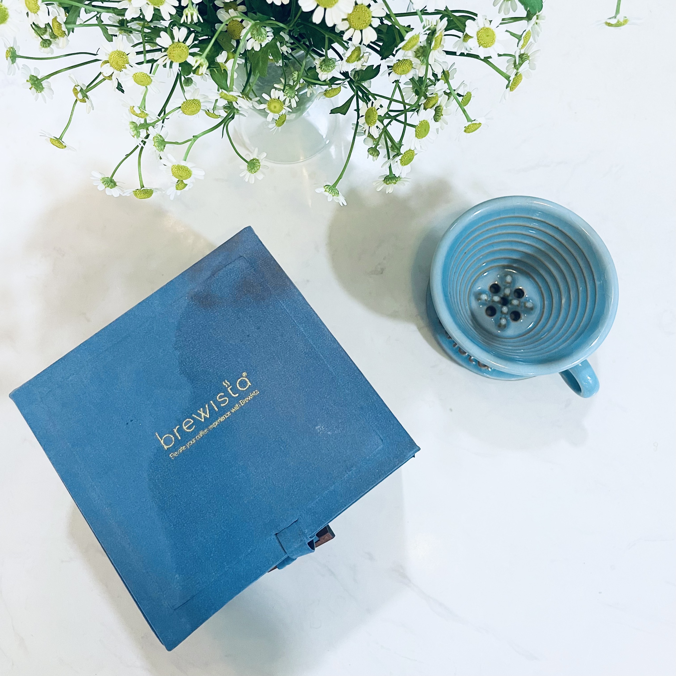 Phễu lọc cà phê Next Wave sứ cao cấp Brewista Dripper - màu xanh ngọc