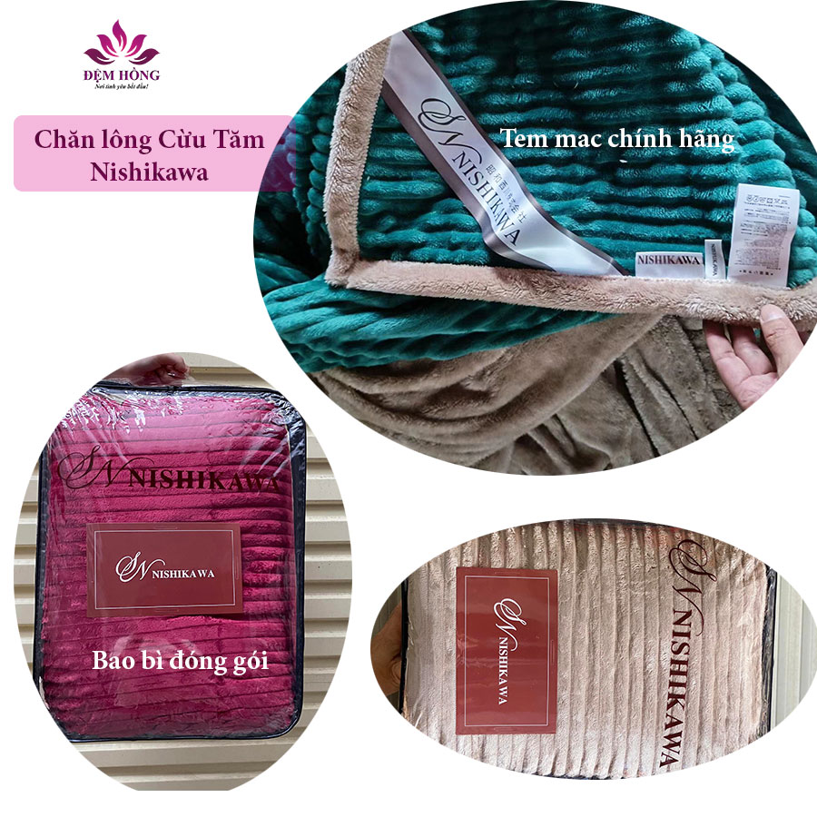 Vỏ chăn lông cừu tăm Nishikawa đắp 4 mùa