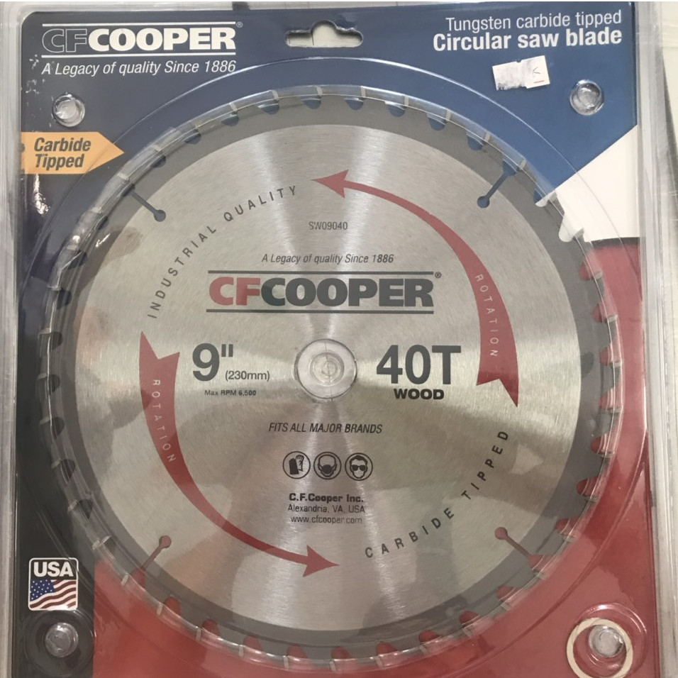 Lưỡi cưa gỗ 230mmx40T Cooper SW09040 - SW09040