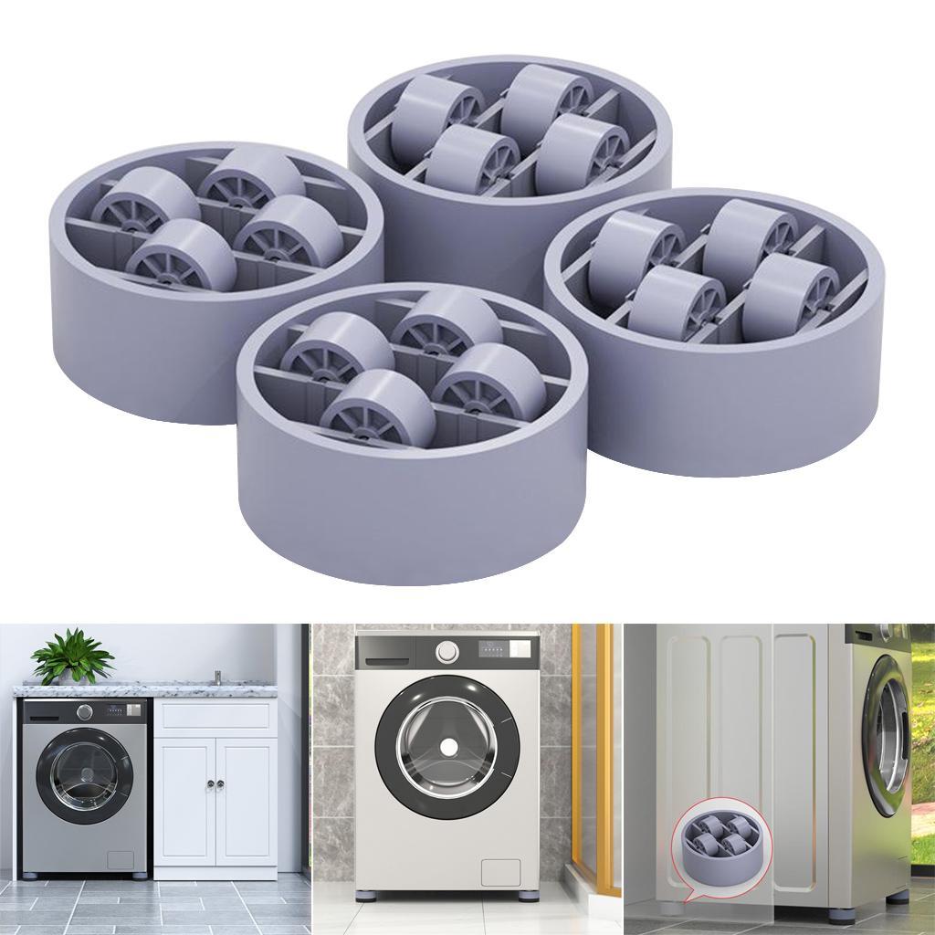 Anti Vibration Washer Feet Pads Universal Washing Machine Anti-Skid Roller Type