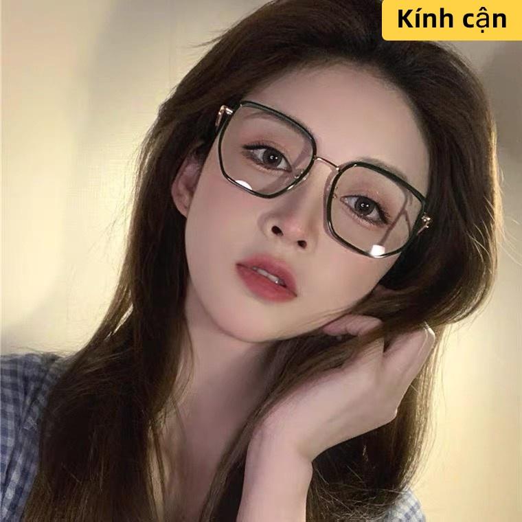 Kính Cận Thị Hot Nhất 2022 Gọng To, phong cách cổ điển chống ánh sáng xanh đủ độ từ -1.00 tới -4.00 độ mã Y6053