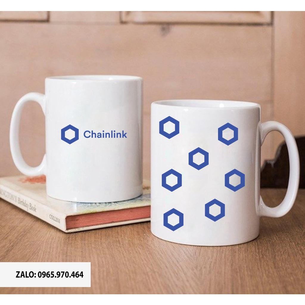 Ly Sứ Có Quai Họa Tiết Đồng Coin CHAINLINK - In hình lên ly sứ, cốc theo yêu cầu của bạn - IN HÌNH LÊN LY LỚP, CÔNG TY