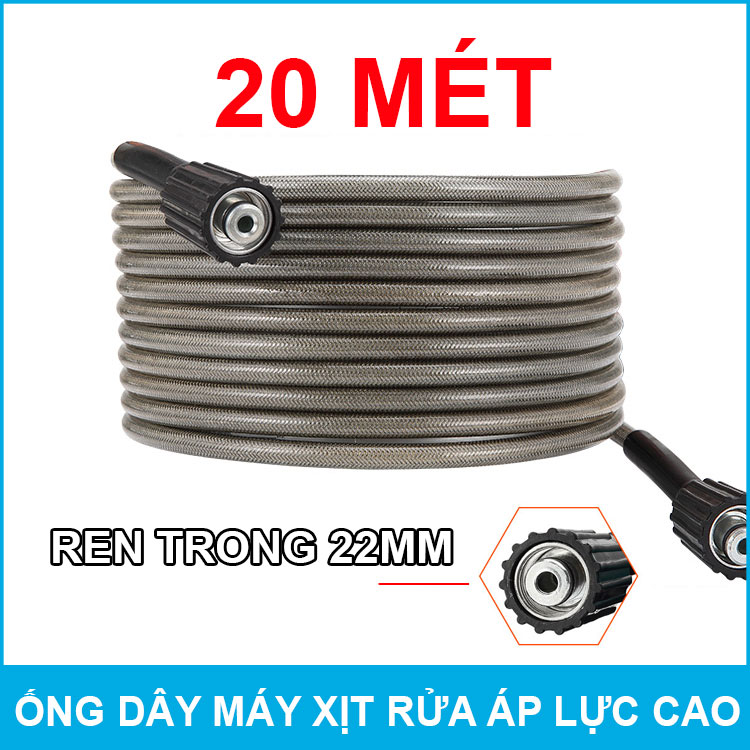 Ống dây áp lực cao ren trong 22mm 20 mét Smartpumps