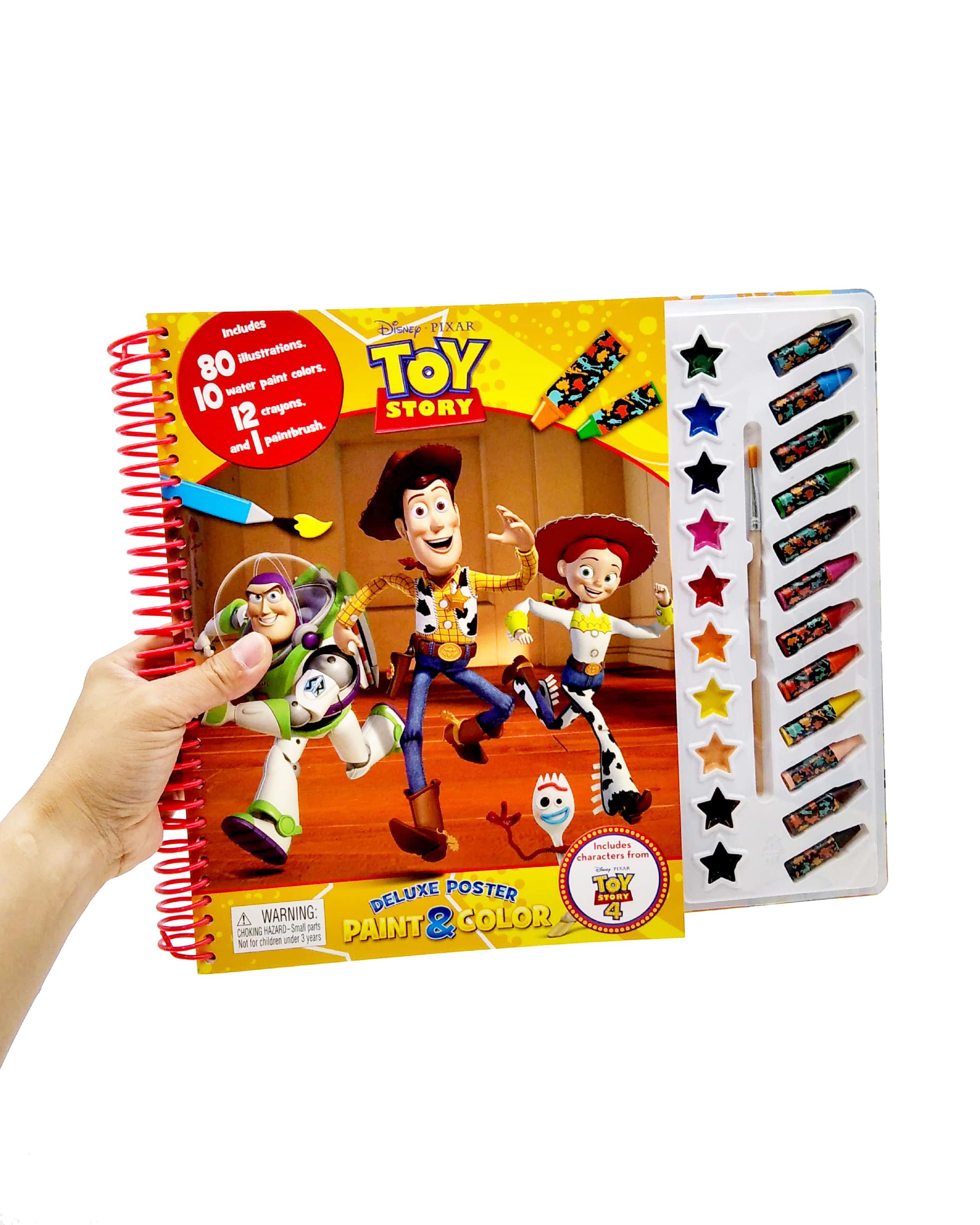 Disney Toy Story 4 Deluxe Poster Paint &amp; Color