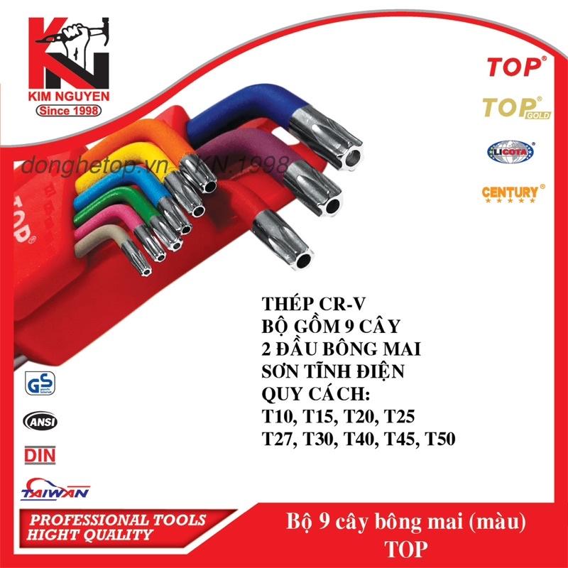 Bộ lục giác bông mai 9 cây màu Top