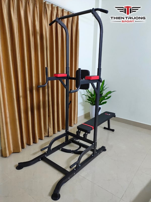 Ghế tập tạ kèm xà kép T058, ghế tập đa năng trong nhà điều chỉnh từ 165cm đến 235cm chắc chắn cho gia đình