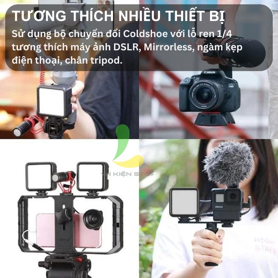 Đèn hỗ trợ quay phim chụp ảnh ULANZI VIJIM VL81 - Đèn Led quay vlog tích hợp pin sạc 3000mAh - Hàng nhập khẩu