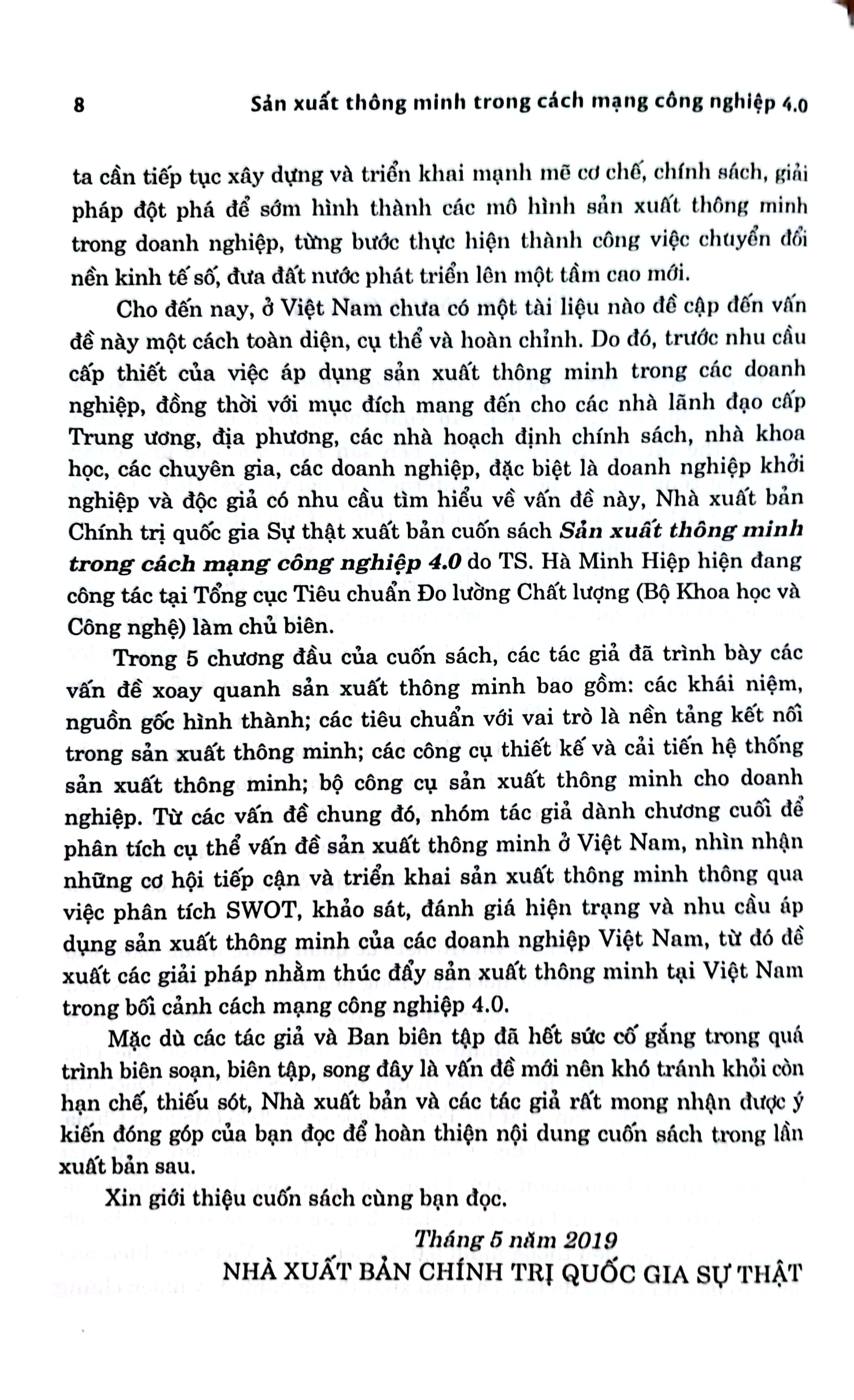 Sản xuất thông minh trong cách mạng công nghiệp 4.0