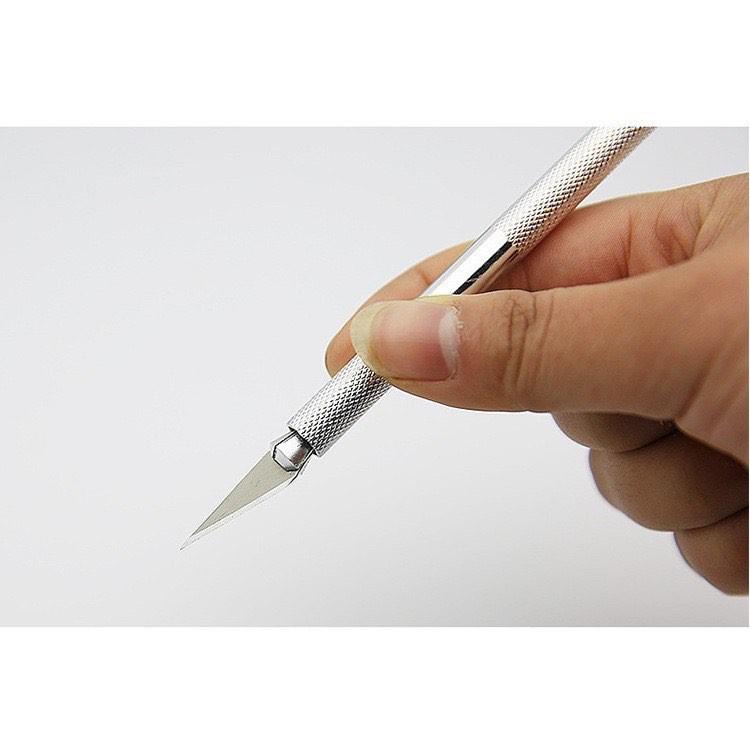 Dao Trổ Inox - Dao Cắt Giấy Kim Loại Tháo Rời