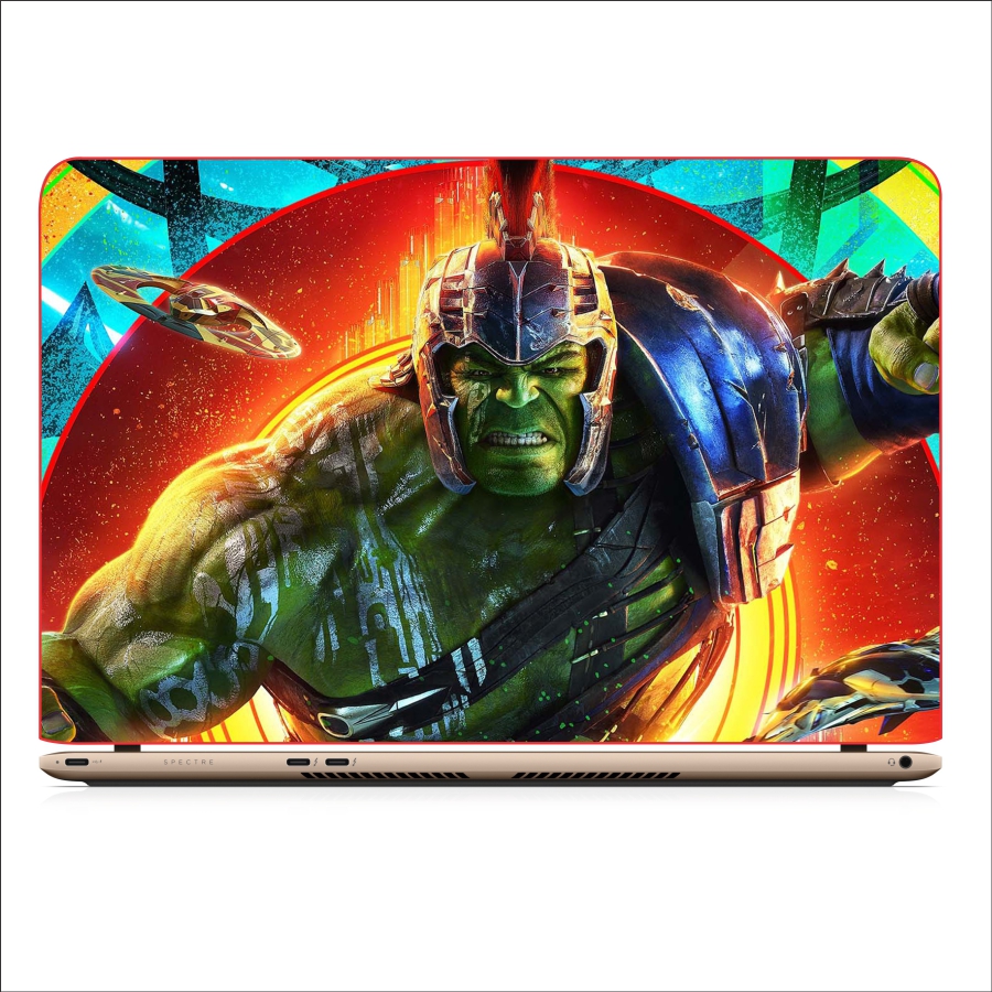 Miếng Dán Skin In Decal Dành Cho Laptop -Người khổng lồ xanh Hulk 3