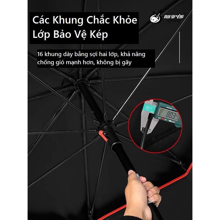 Ô Câu Cá 2 Tầng Cao Cấp Bạch Hổ Chống Tia UV Cực Tốt, Ô Dù Che Nắng Mưa Thiết Kế 3D Tinh Xảo OCC01