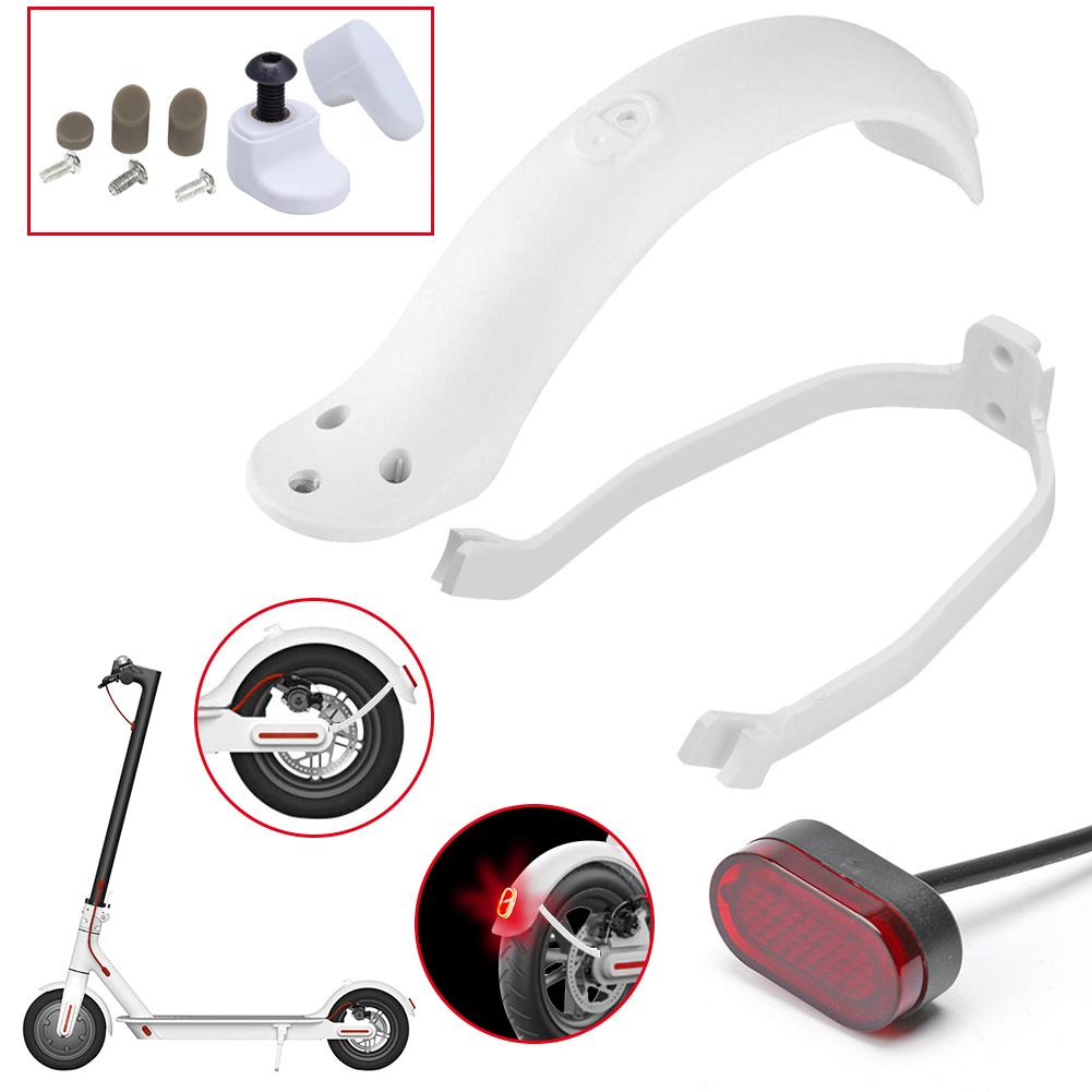 Xe tay ga phía sau Mud Guard Chân đèn hậu Set Set Skators Skateboard Mud Guard Fender Fender cho Xiaomi M365 Phụ kiện Color: g