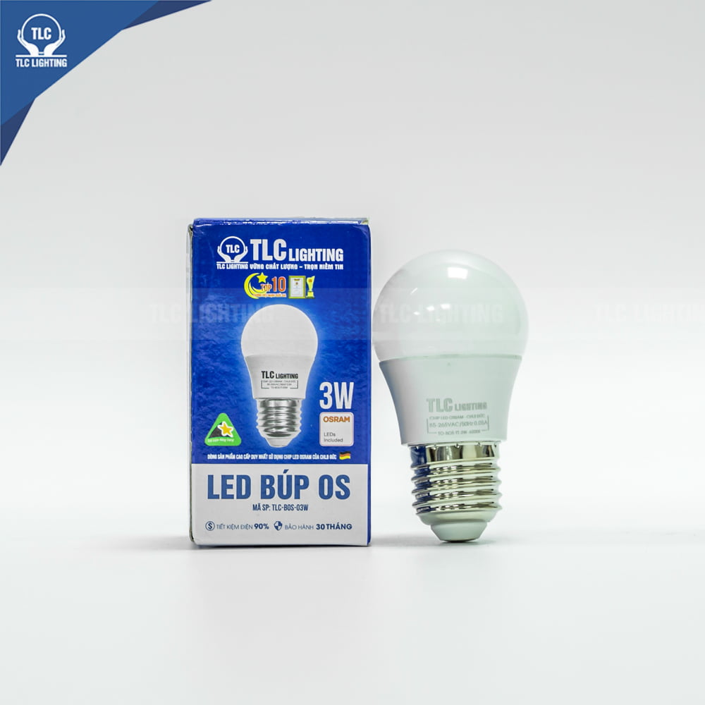 Đèn LED Búp OS 3W - TLC Lighting