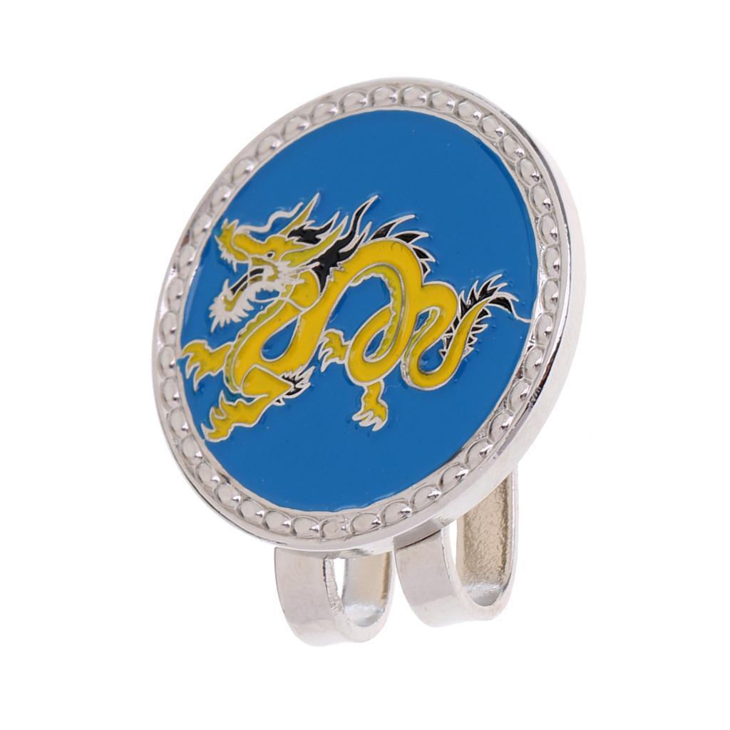 2xGolf Hat Clip with Golf Ball Marker Chinese