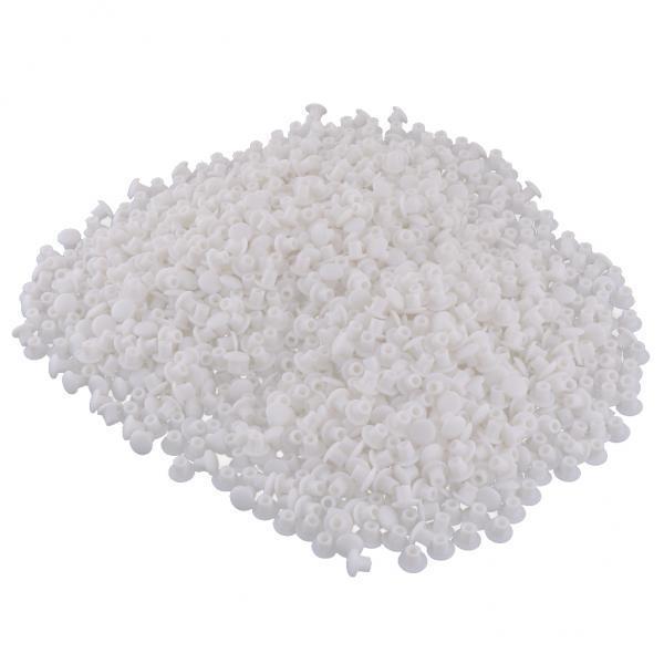 2X Set of 1000 Door Hinge Hole Cover Cabinet Plastic Screw Hole Blanking  White