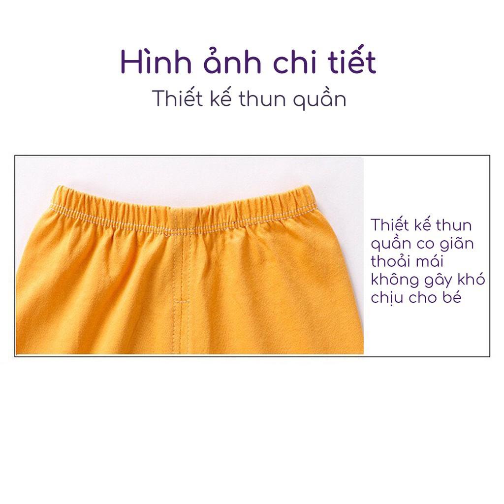 Bộ quần áo cho bé trai bé gái chất cotton in hình ngộ nghĩnh hàng xuất Âu Mỹ