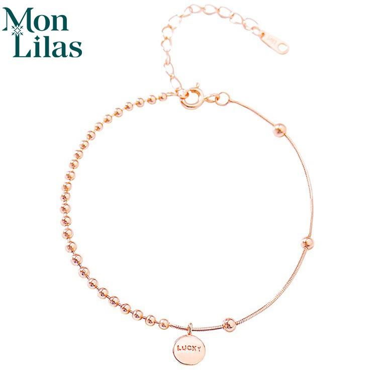 Lắc Tay Bạc Ý Mon Lilas Chuỗi Hạt Lucky May Mắn V092008-9