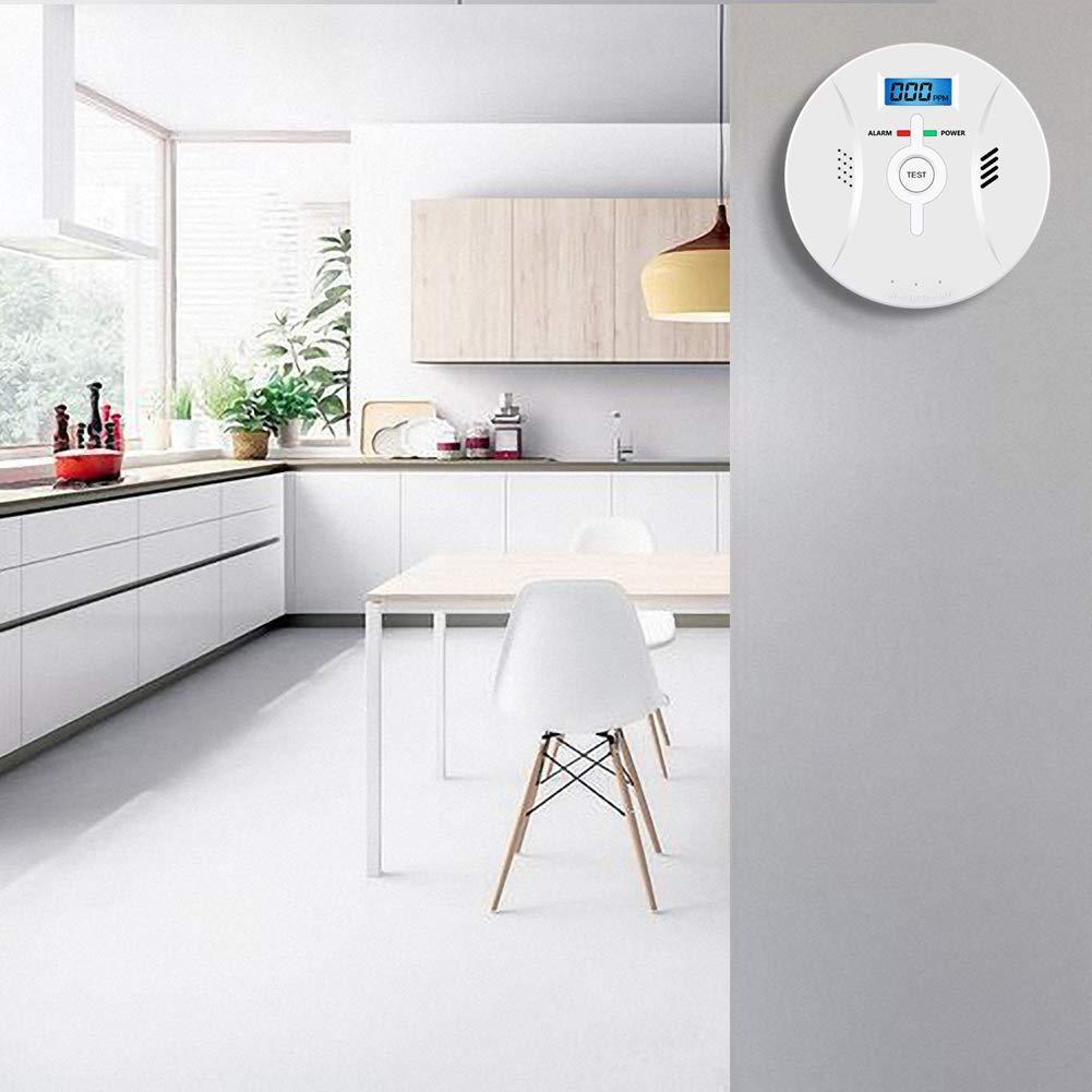 Máy dò cảnh báo carbon monoxide với máy dò CO màn hình LCD