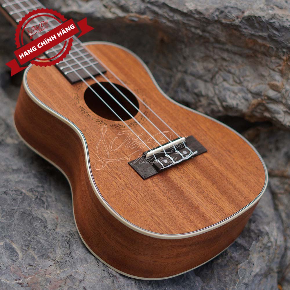 Đàn Ukulele Concert Chard WD-24THX, Màu nâu nổi bật, Mặt đàn Gỗ gụ - Hàng chính hãng