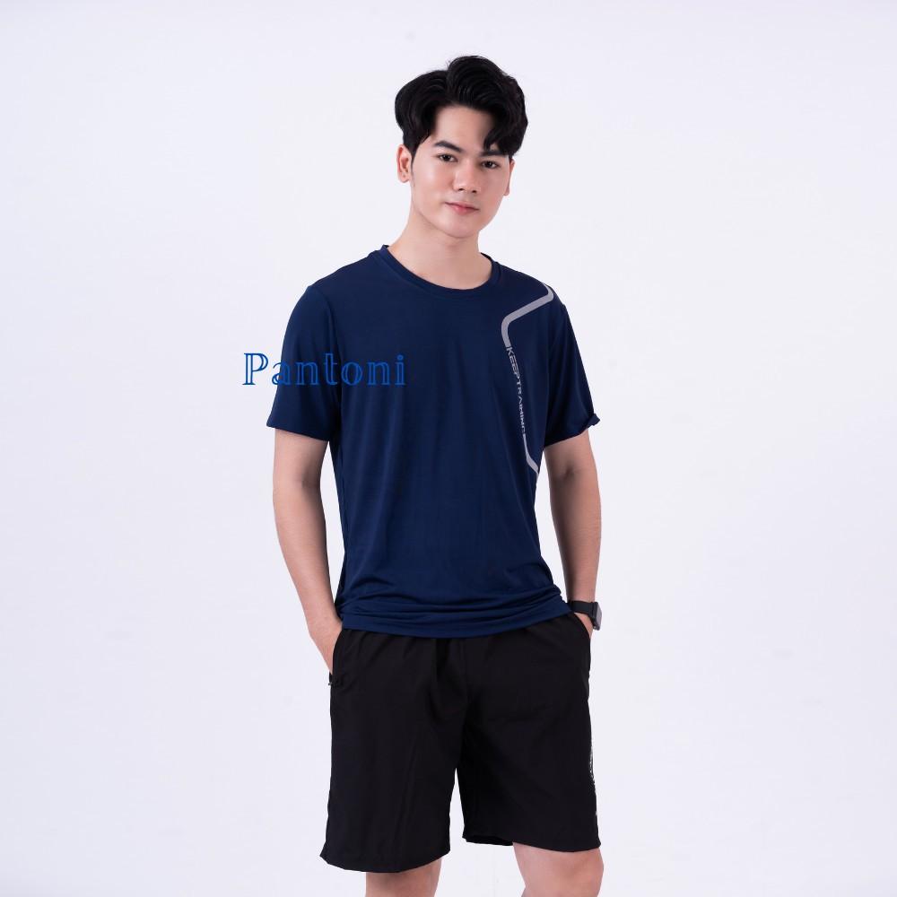 Set quần áo thể thao nam KEEP TRAINING, bộ thể thao nam chất thun lạnh 2021